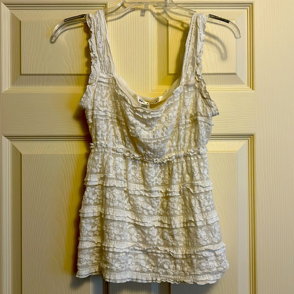 Max Studio Lace Tank Top Size L